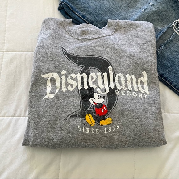 Disney Sweaters - Disneyland Light Grey Crew neck Sweatshirt Women Size Small